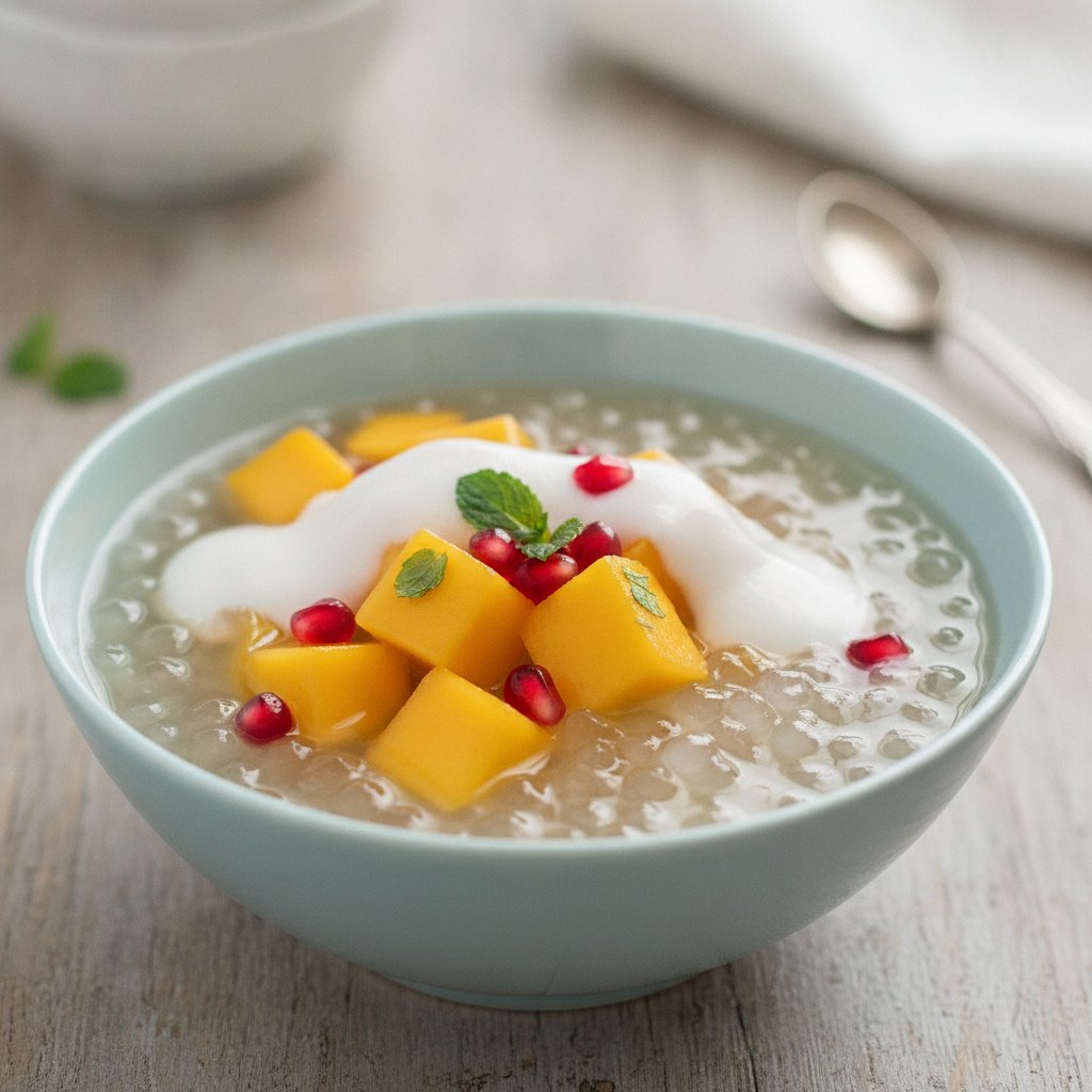 Fresh Fruit and Tapioca Sweet Soup