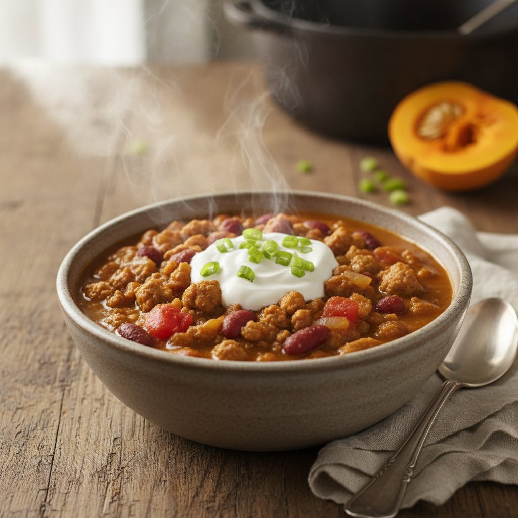 Pumpkin Turkey Chili