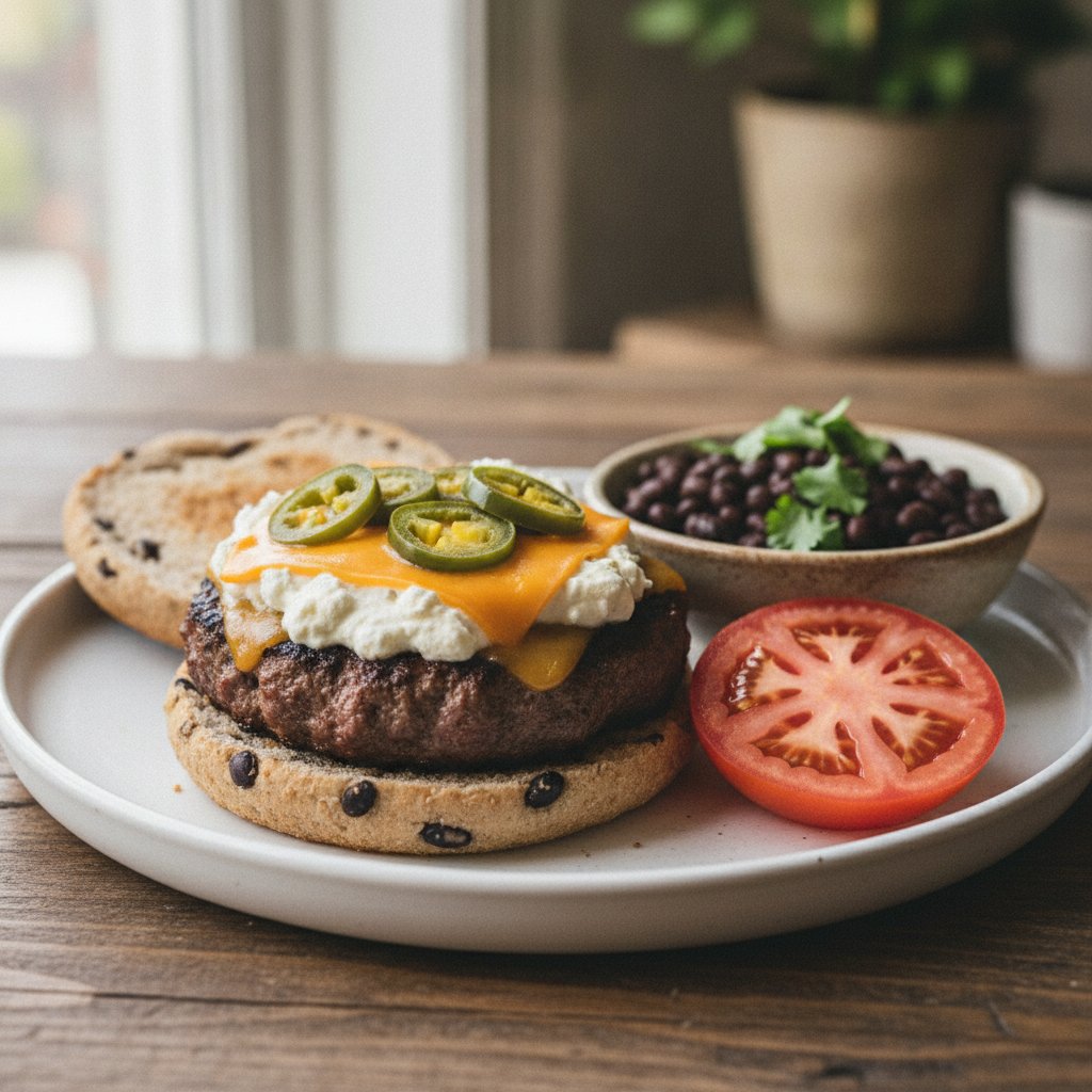 Jalapeno Popper Burger (GLP-1)