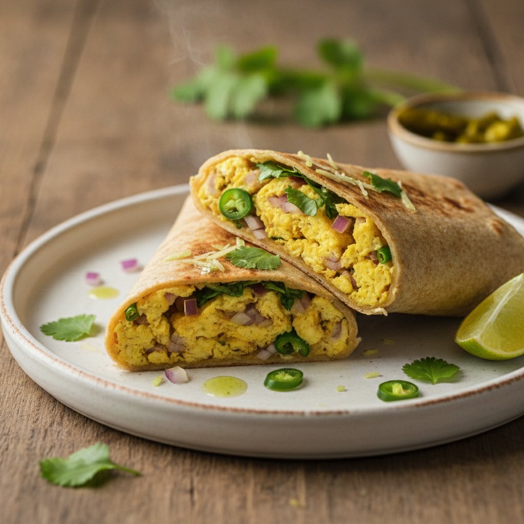 Spiced Scrambled Egg Wrap