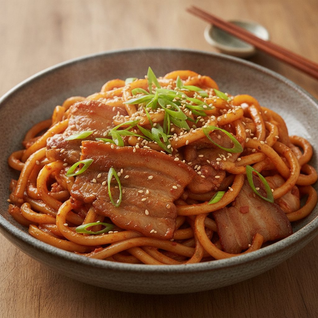 Kimchi Noodle Stir-Fry