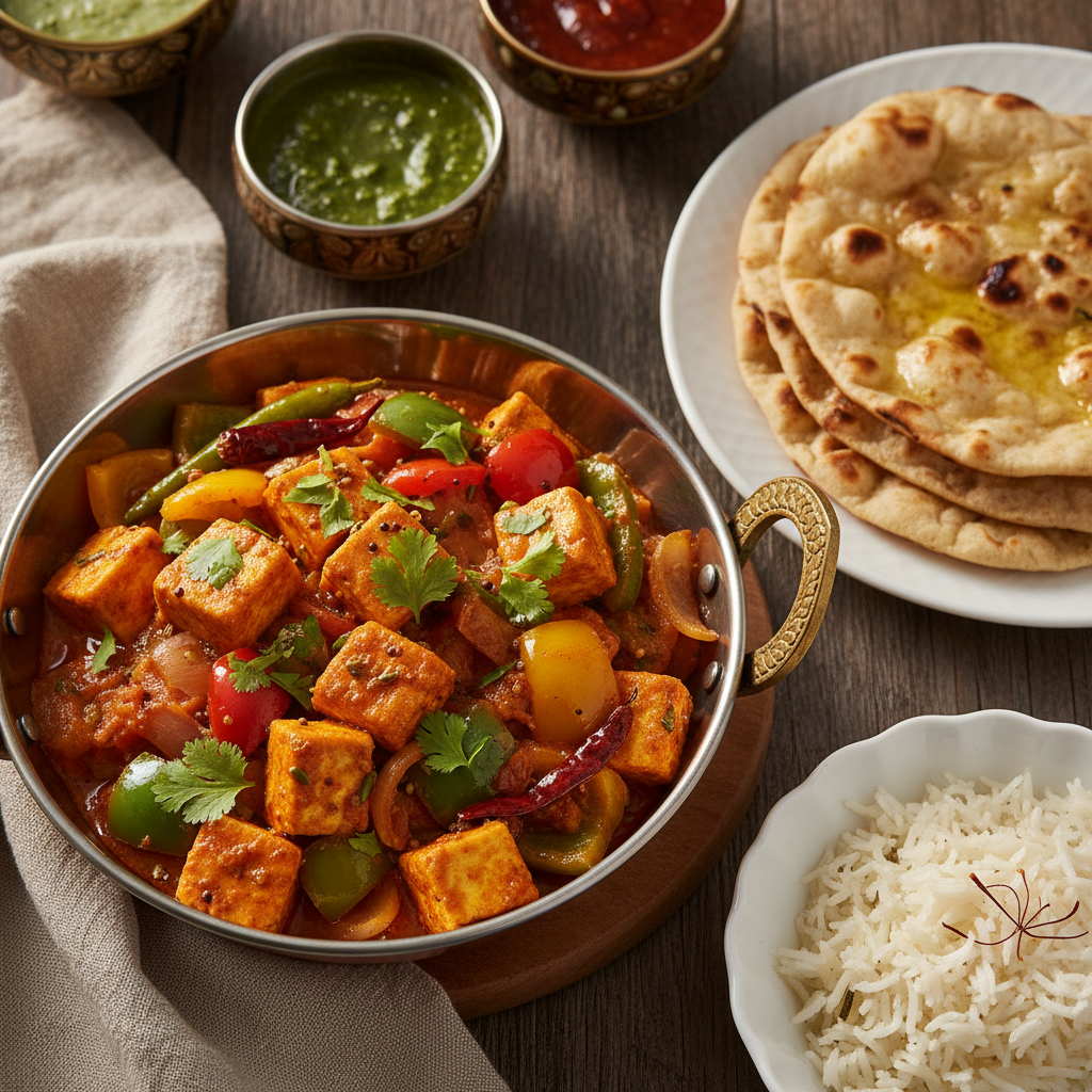 Spiced Paneer and Pepper Stir-Fry — Paneer Jalfrezi