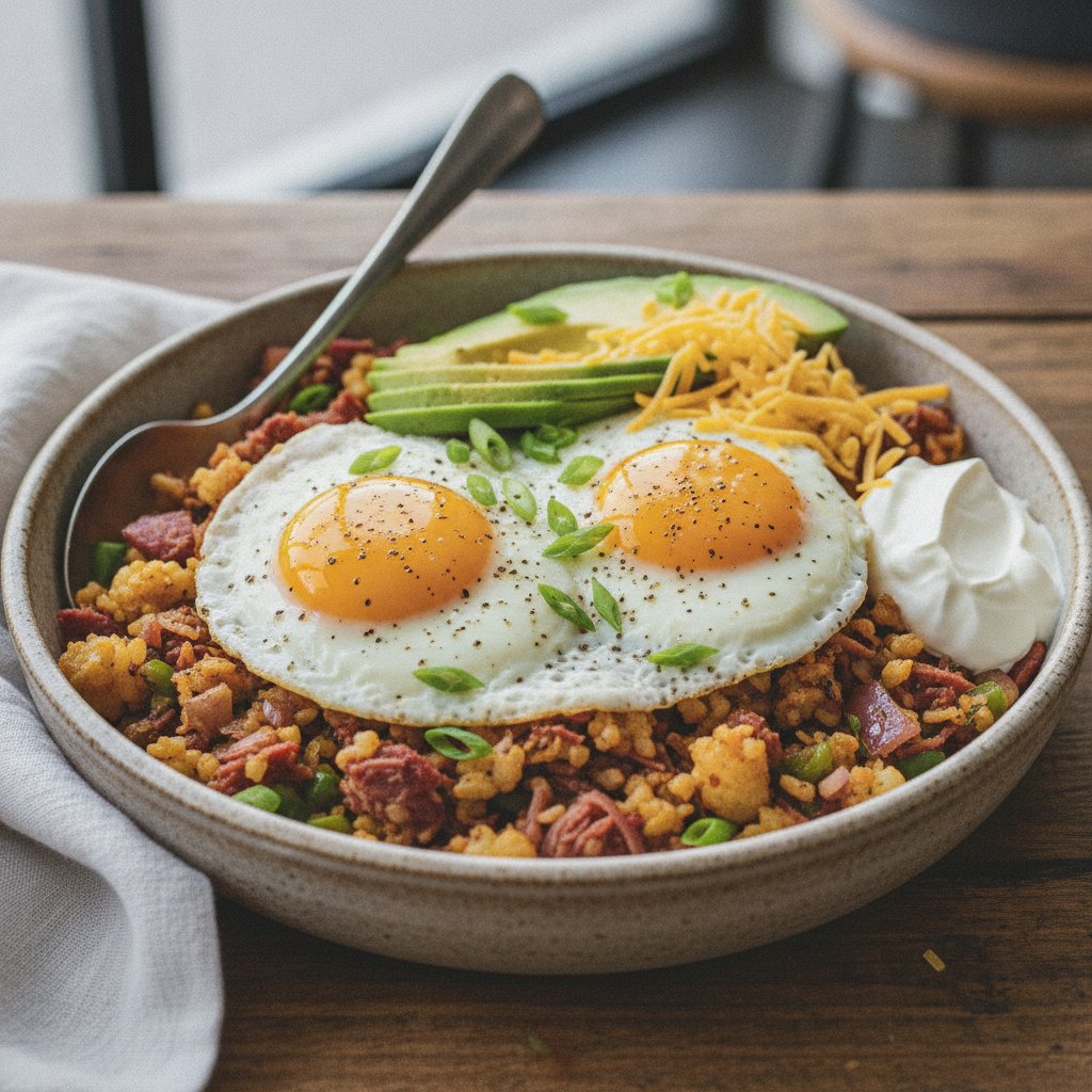 Corned Beef Hash Breakfast Bowl (Keto)