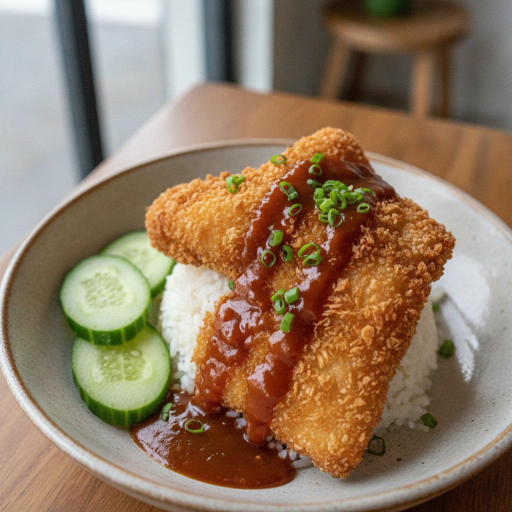 Crispy Fried Cod with Tamarind Sauce