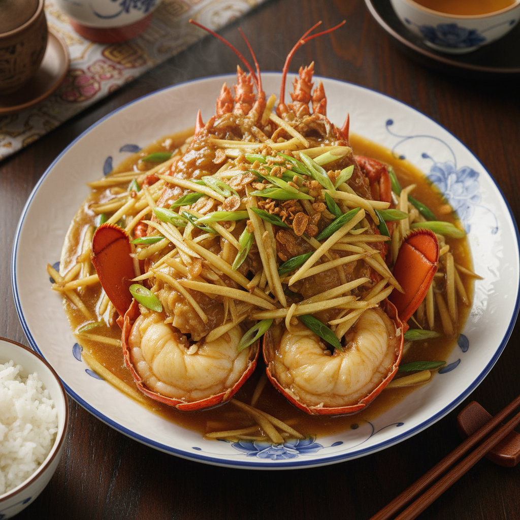 Cantonese Ginger and Spring Onion Lobster