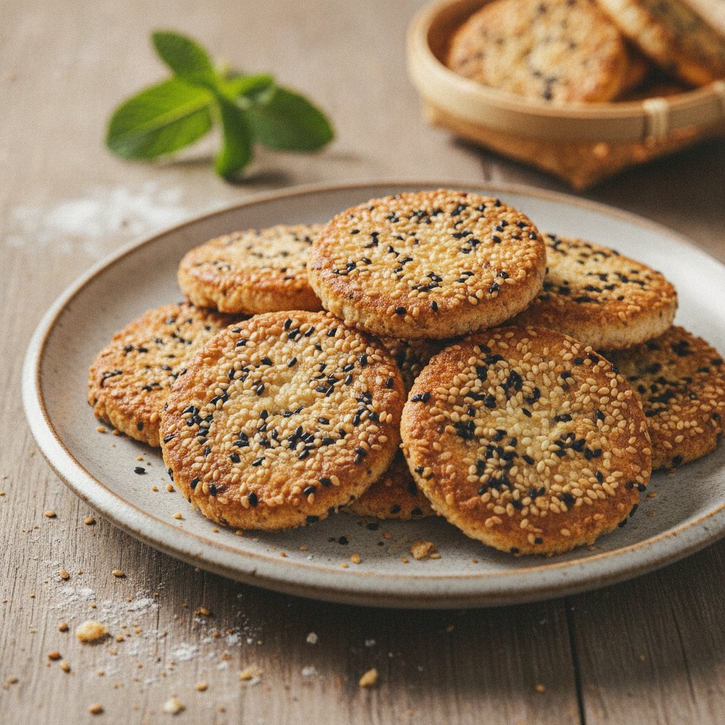 Sesame Rice Cookies