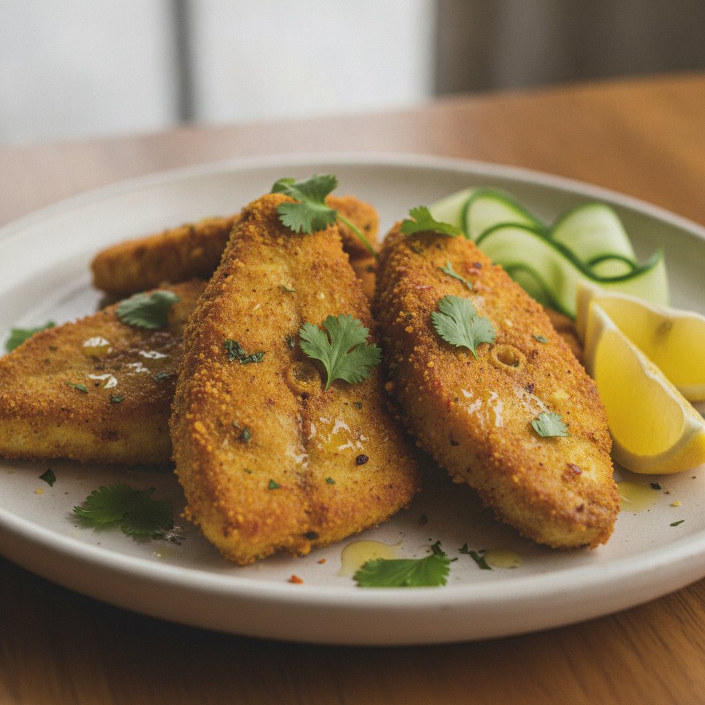 Fried Spiced Fish Fillets (Low-Calorie)