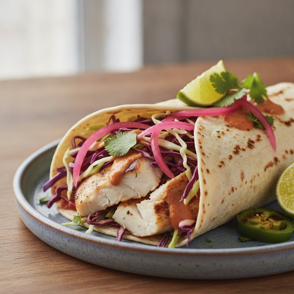 Grilled Fish Wrap