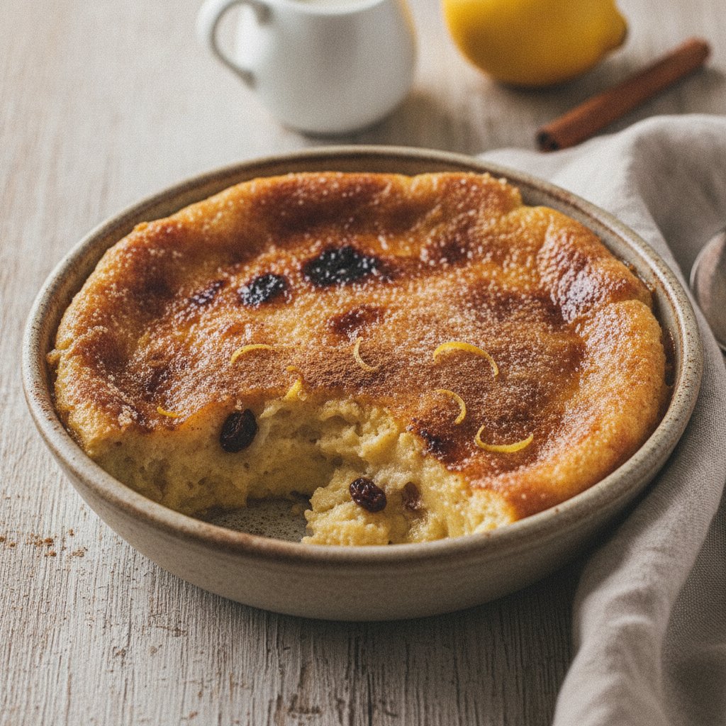 Toasted Bread Custard Pudding