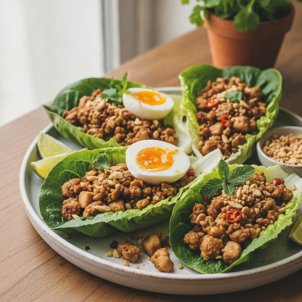 Thai Lettuce Wrapped Chicken (High-Protein)