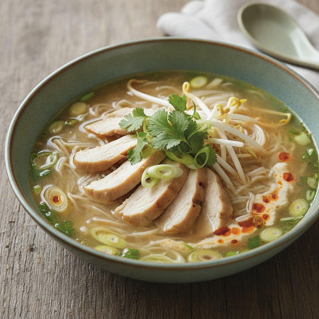 Chicken Noodle Soup Thai Style (Low-Calorie)
