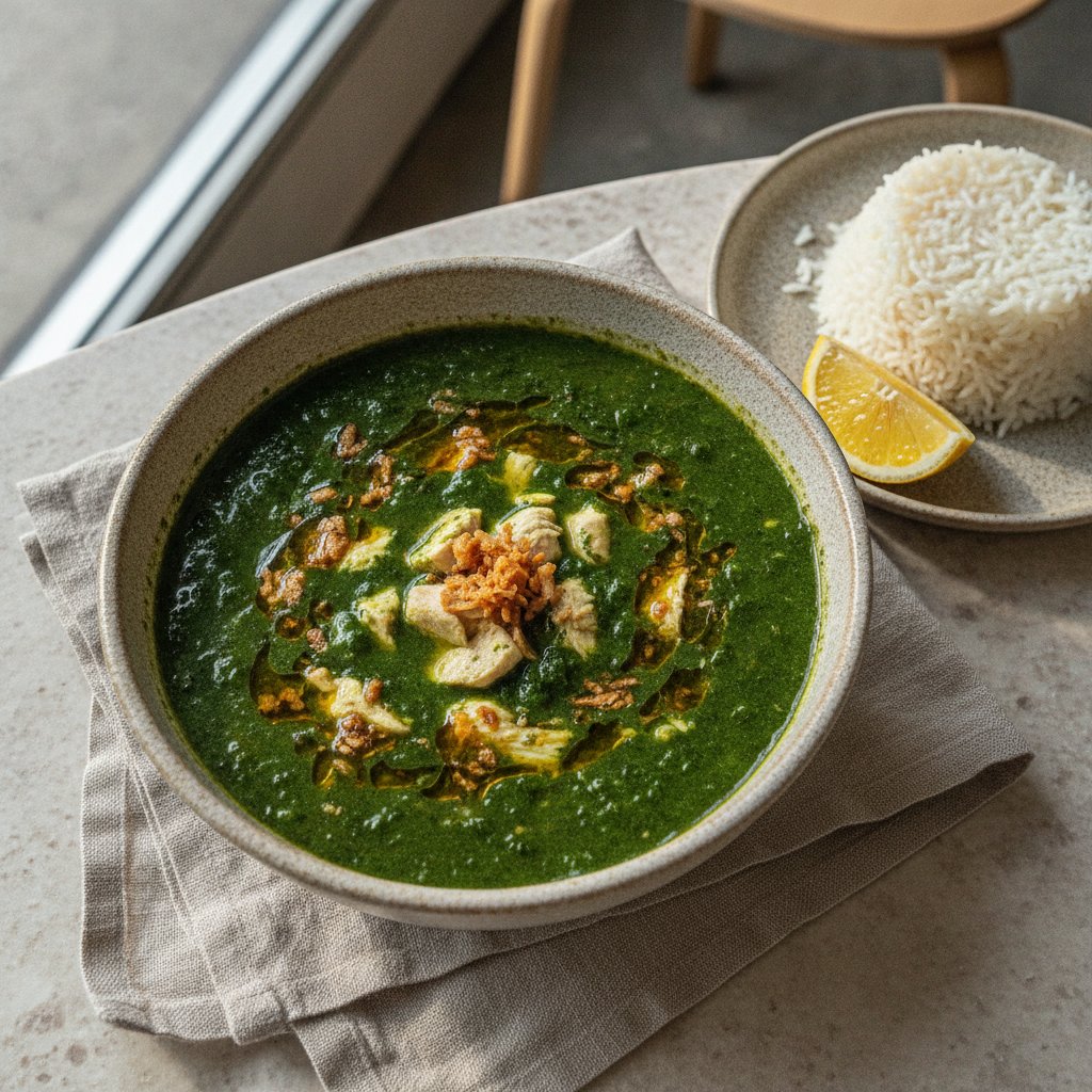 Egyptian Green Leaf Soup (Low-Chol)