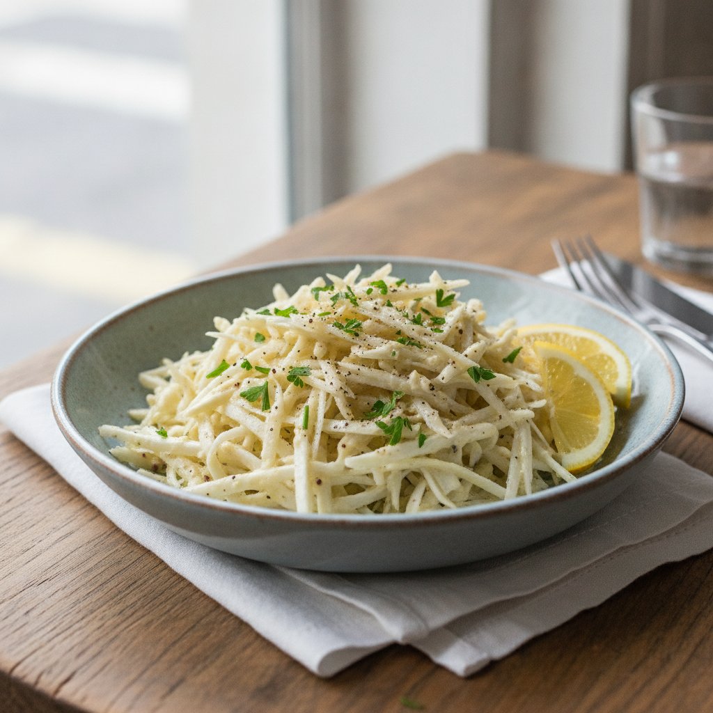 Grated Celery Root Salad (Dairy-Free)