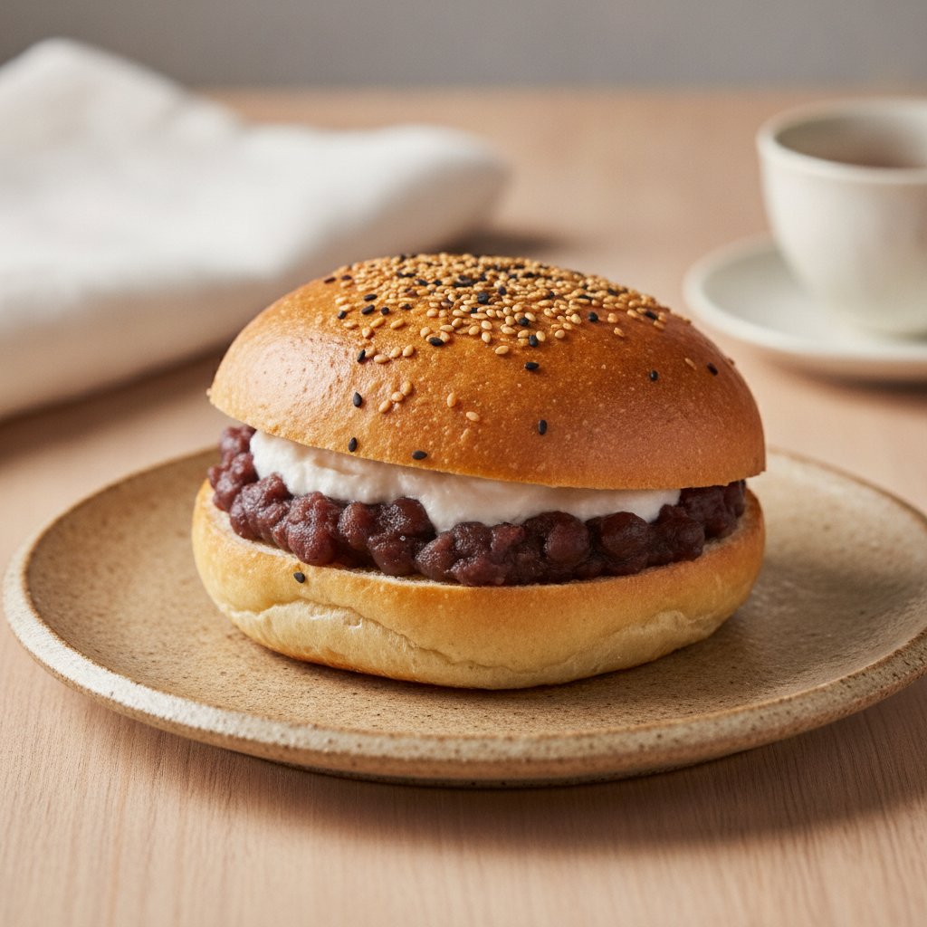 Japanese Sweet Bean Bread Sandwich (Dairy-Free)