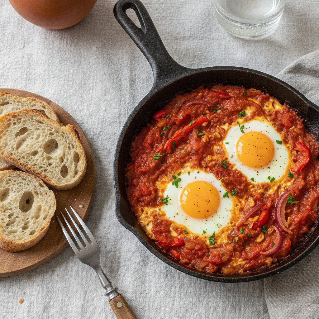 Baked Eggs with Tomato Sauce