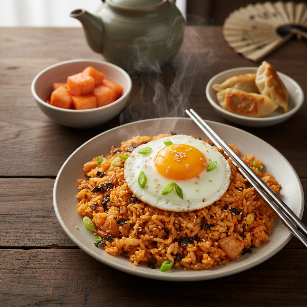 Quick Kimchi Bokkeumbap Lunch