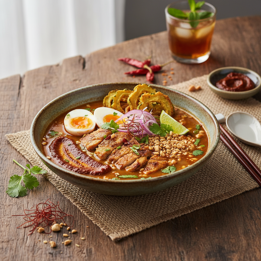 Spicy Fish Noodle Brunch Bowl