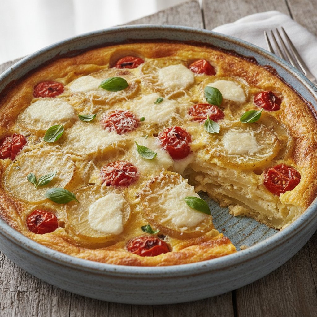 Potato and Onion Egg Bake (No-Chop)