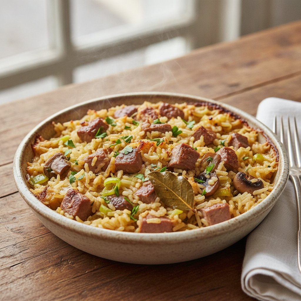 Baked Duck Rice Casserole (Low-Calorie)