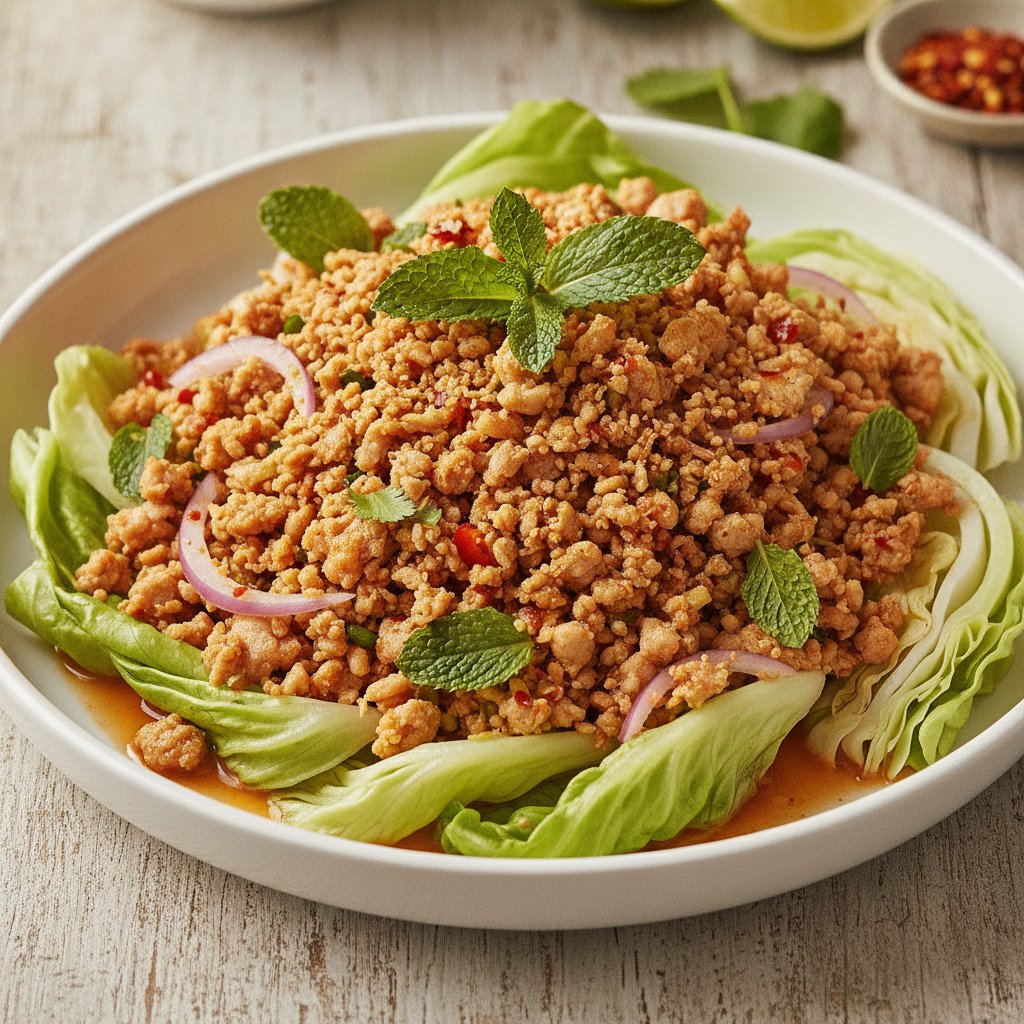 Spicy Ground Chicken Salad