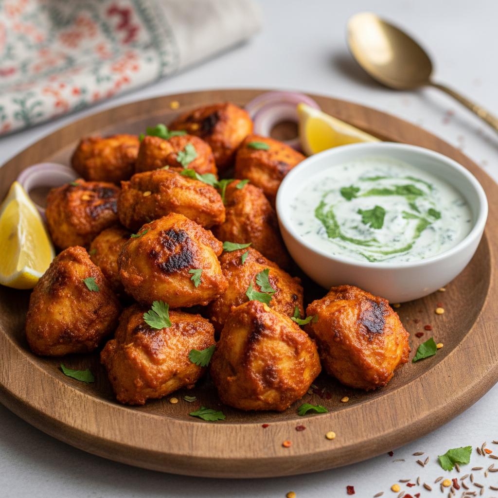Air Fryer Chicken Tikka Bites