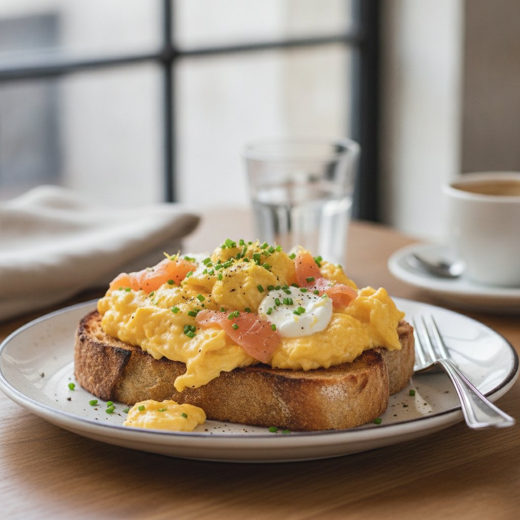 Smoked Salmon Scrambled Eggs