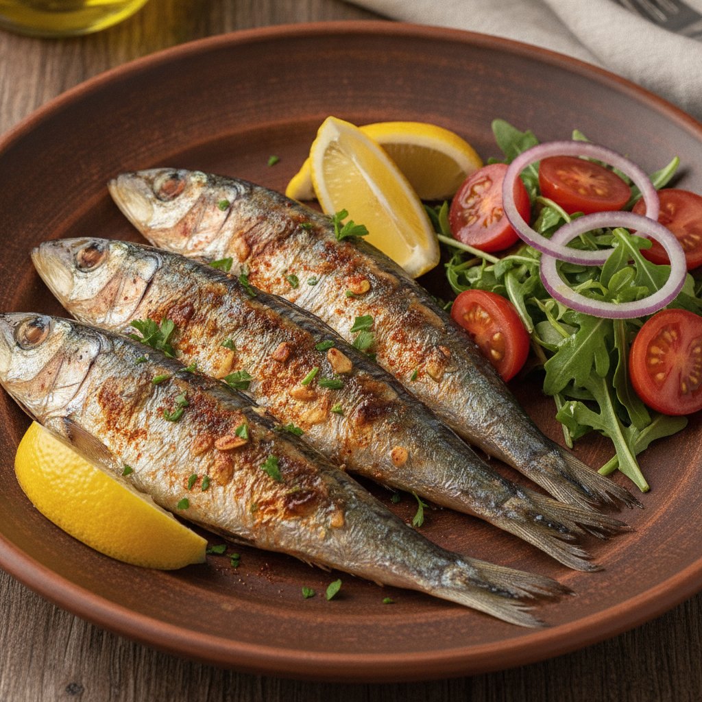 Grilled Sardines (Low-Calorie)