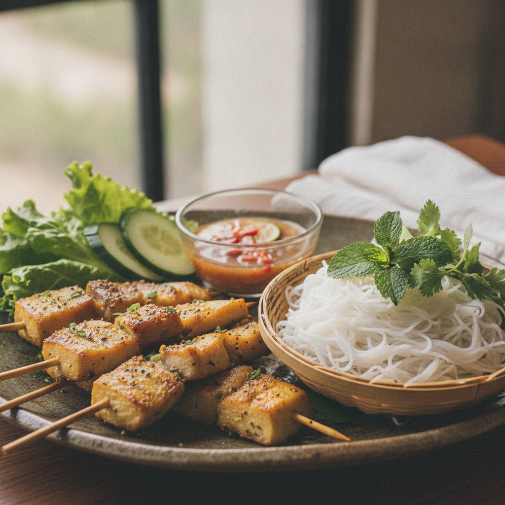 Grilled Snakehead Fish on Skewers