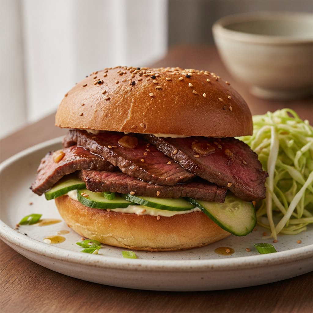 Japanese Grilled Beef Sandwich