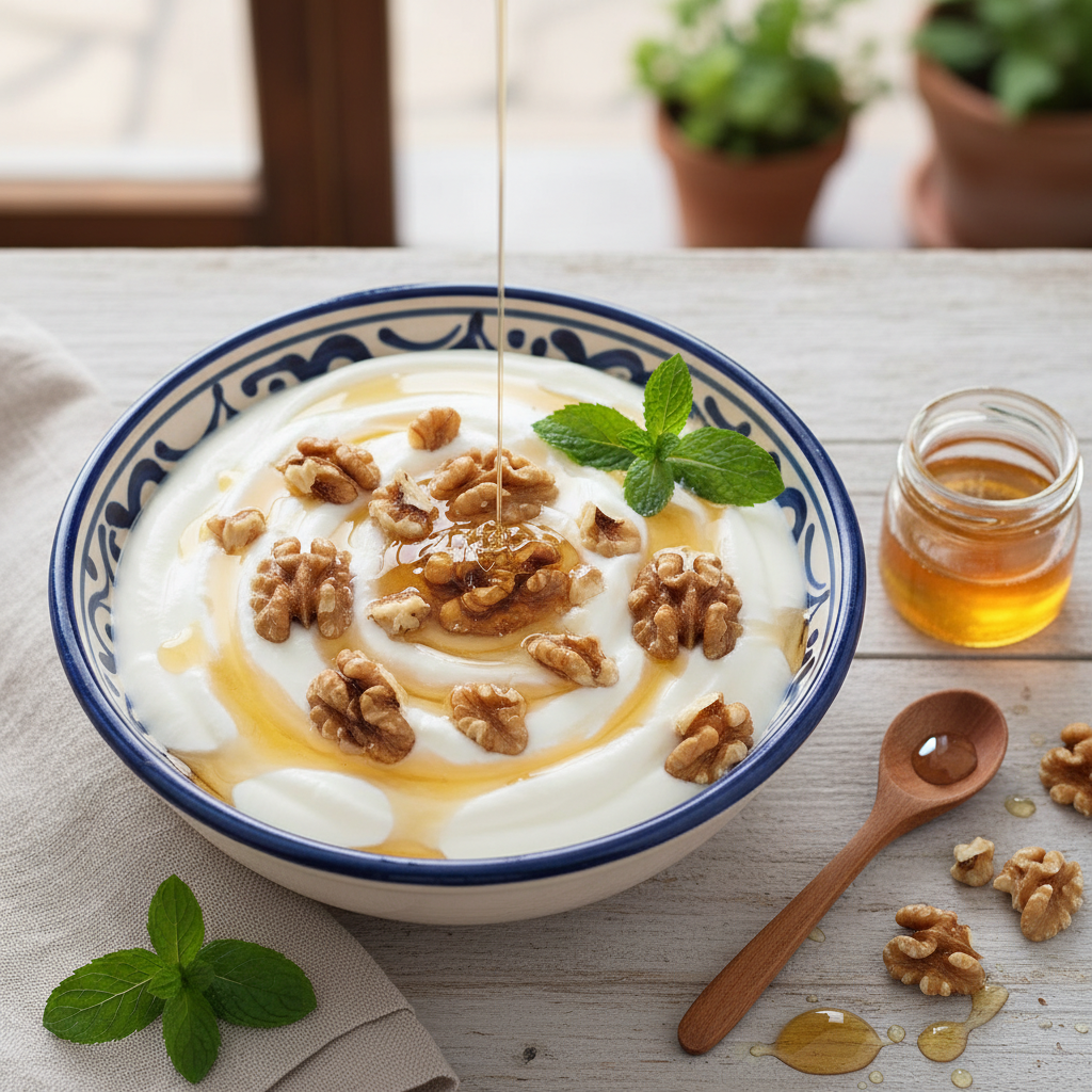 Greek Yogurt Honey Walnut Bowl