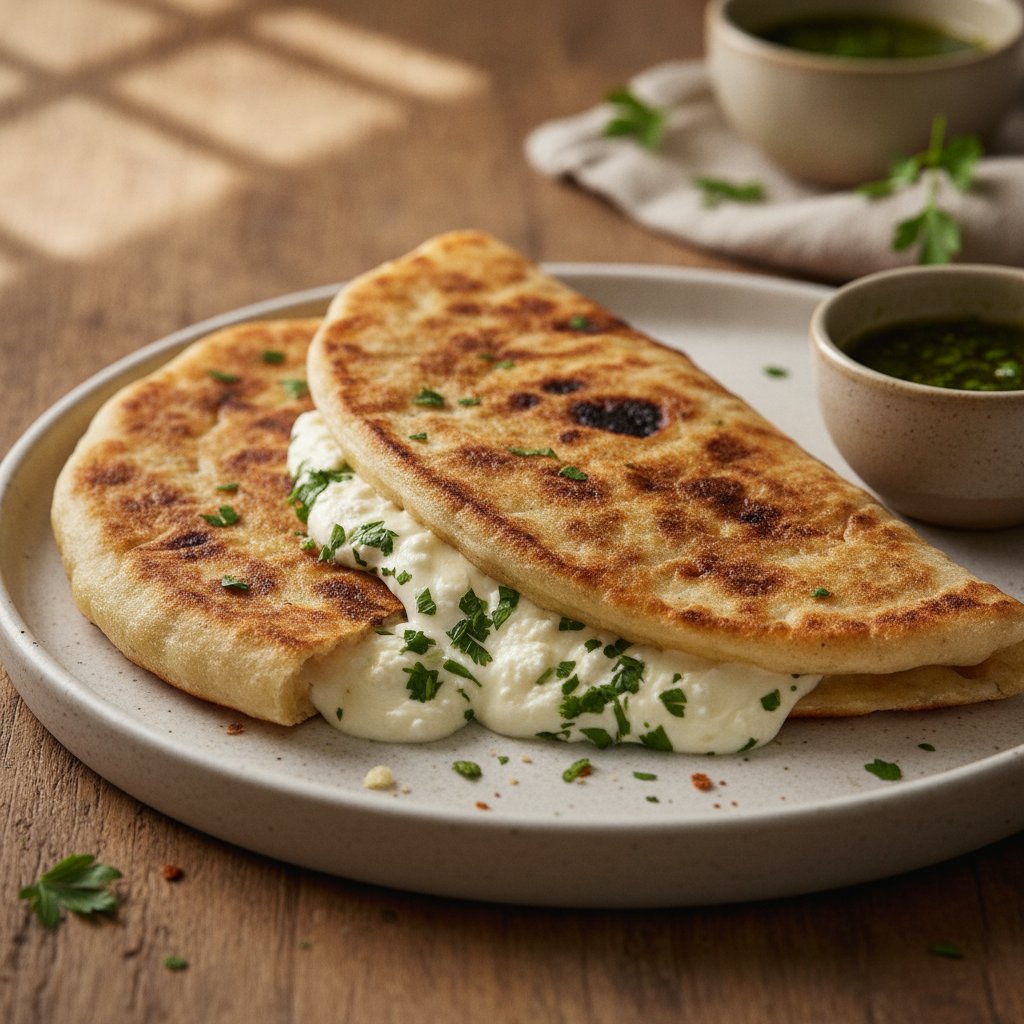 Cheese Stuffed Flatbread