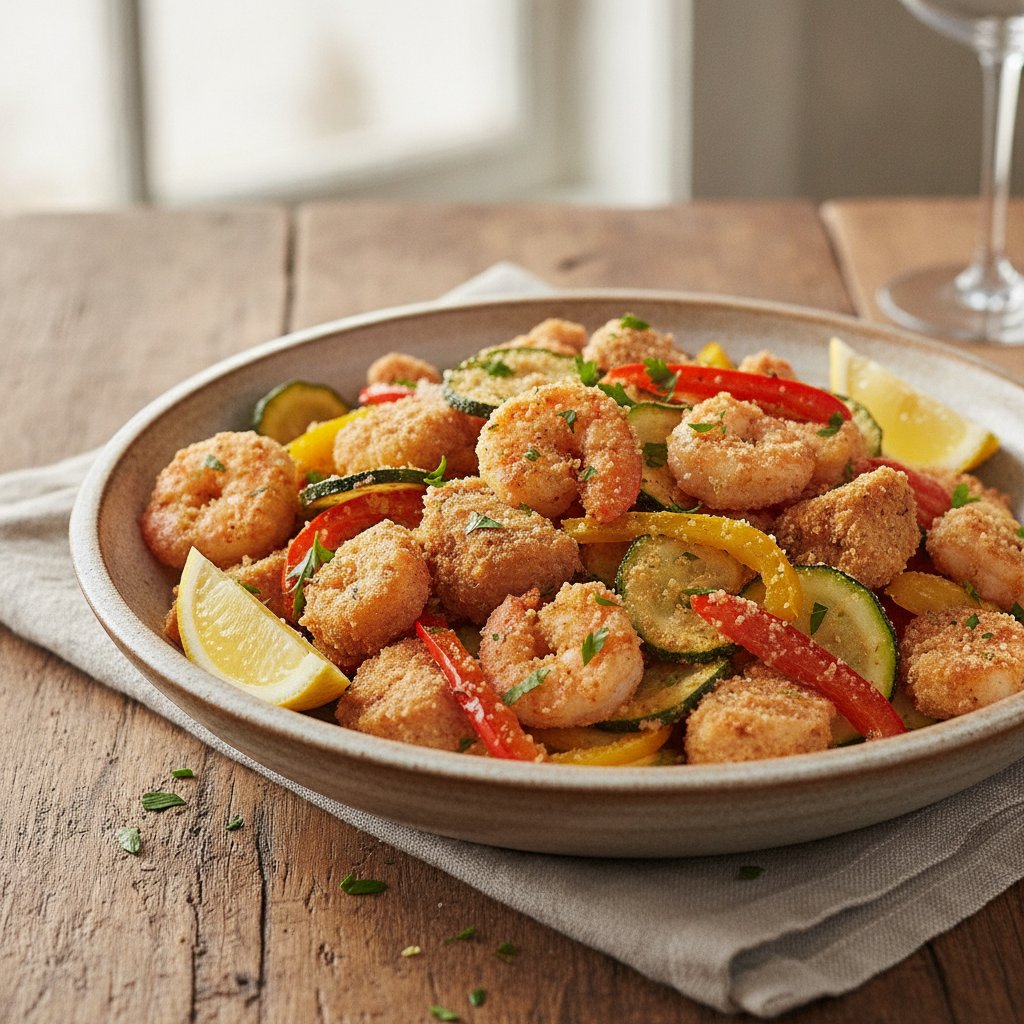 Fried Mixed Meats and Vegetables (Low-Calorie)
