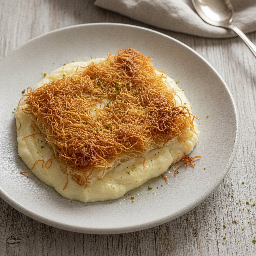 Kazandibi-Style Milk Pudding with Shredded Pastry