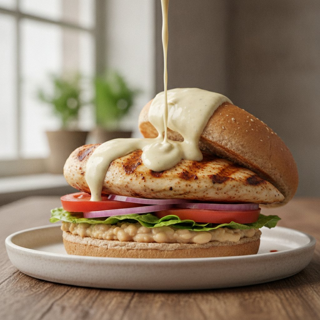 Grilled Chicken Burger (High-Protein)