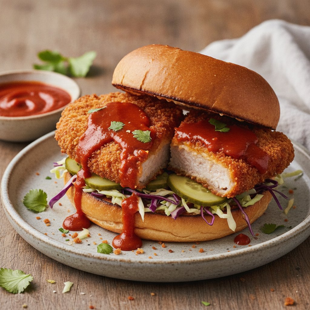 Spicy Pork Cutlet Sandwich