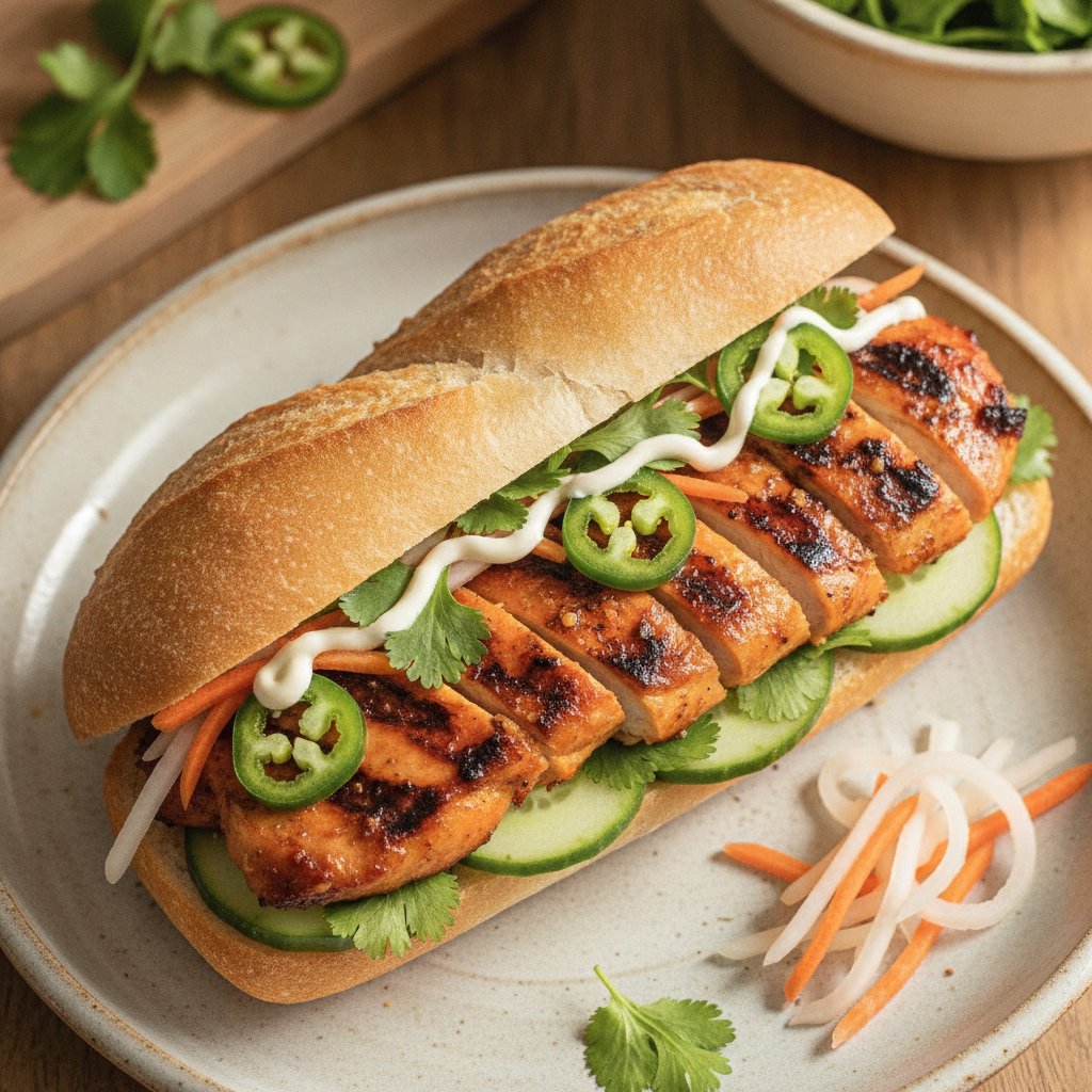 Vietnamese Grilled Chicken Sandwich