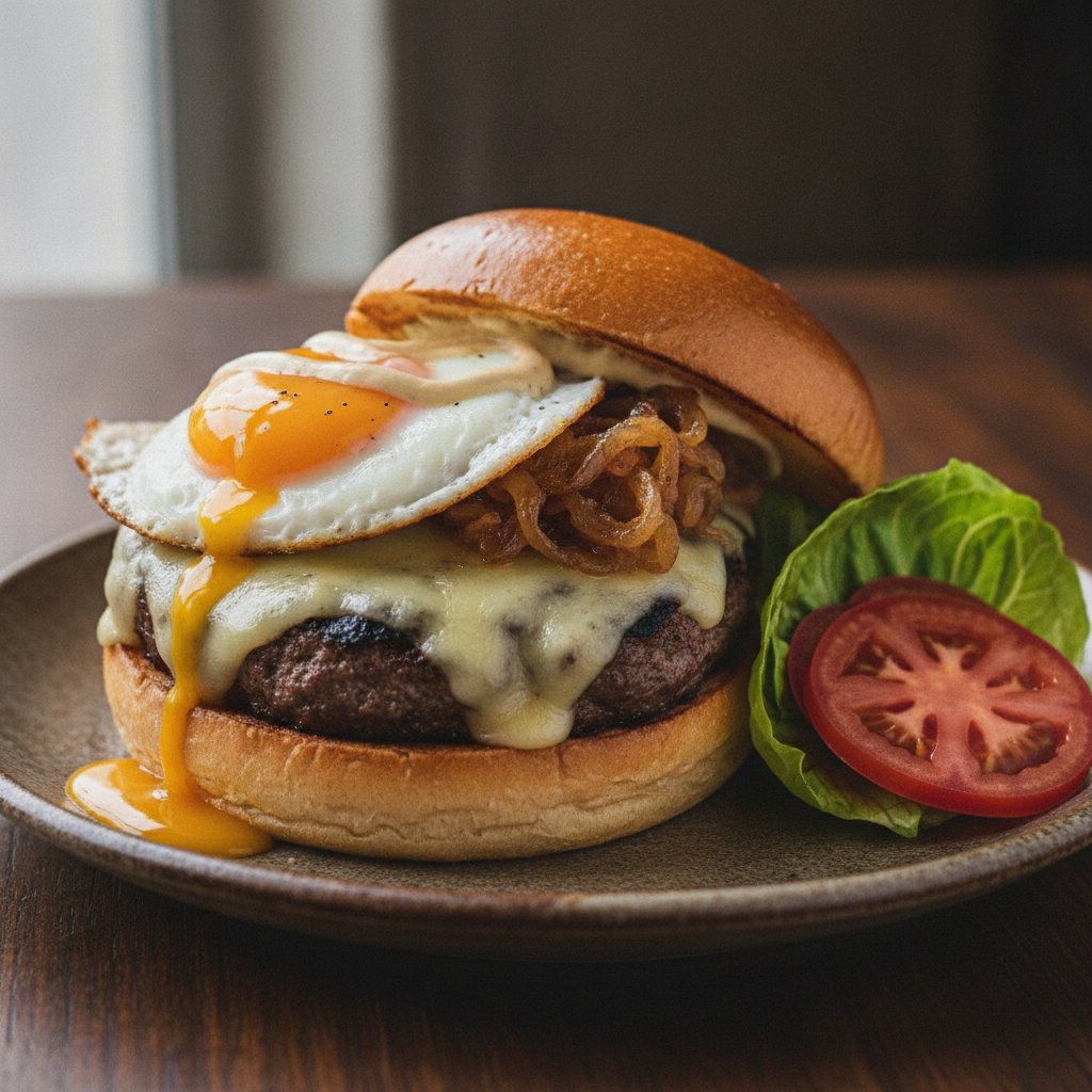 Bistro Burger with Fried Egg