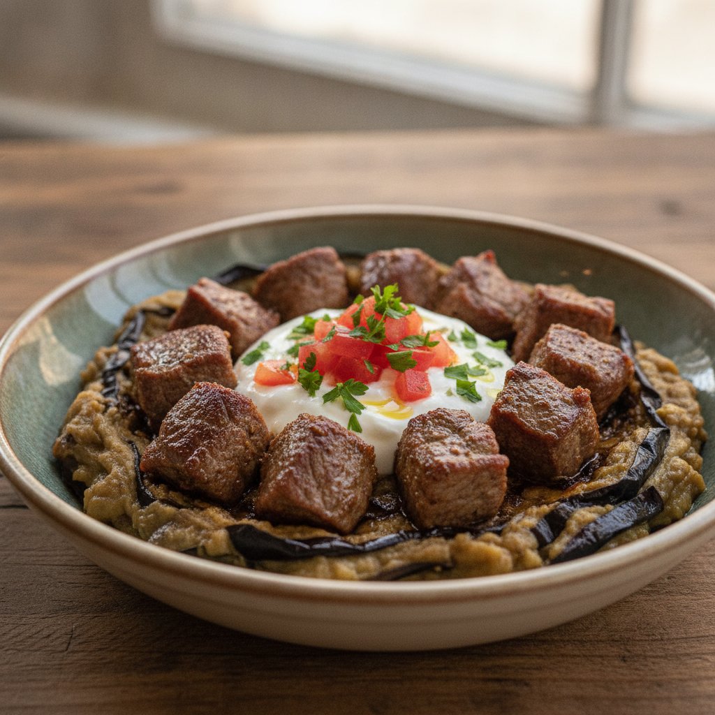 Spiced Lamb and Eggplant Bowl (Keto)
