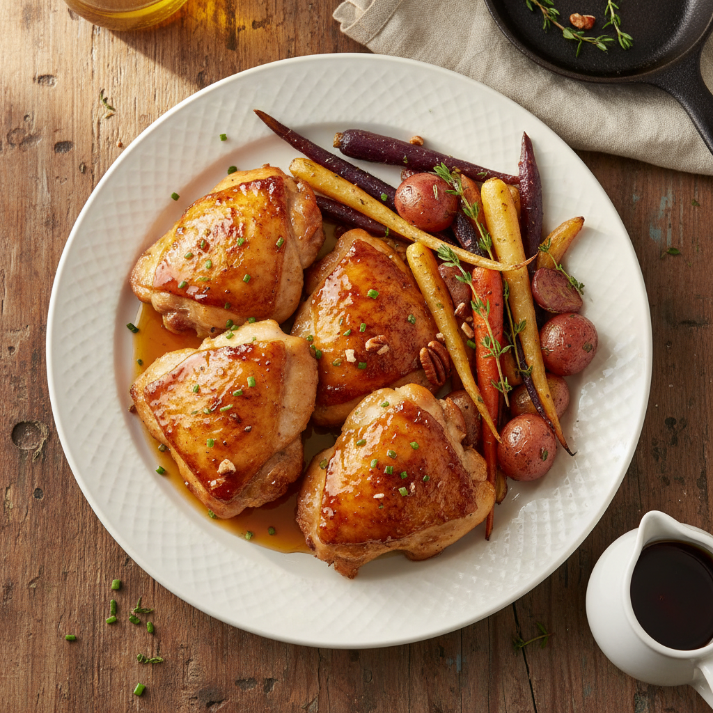 Vermont Maple Glazed Chicken Thigh Plate