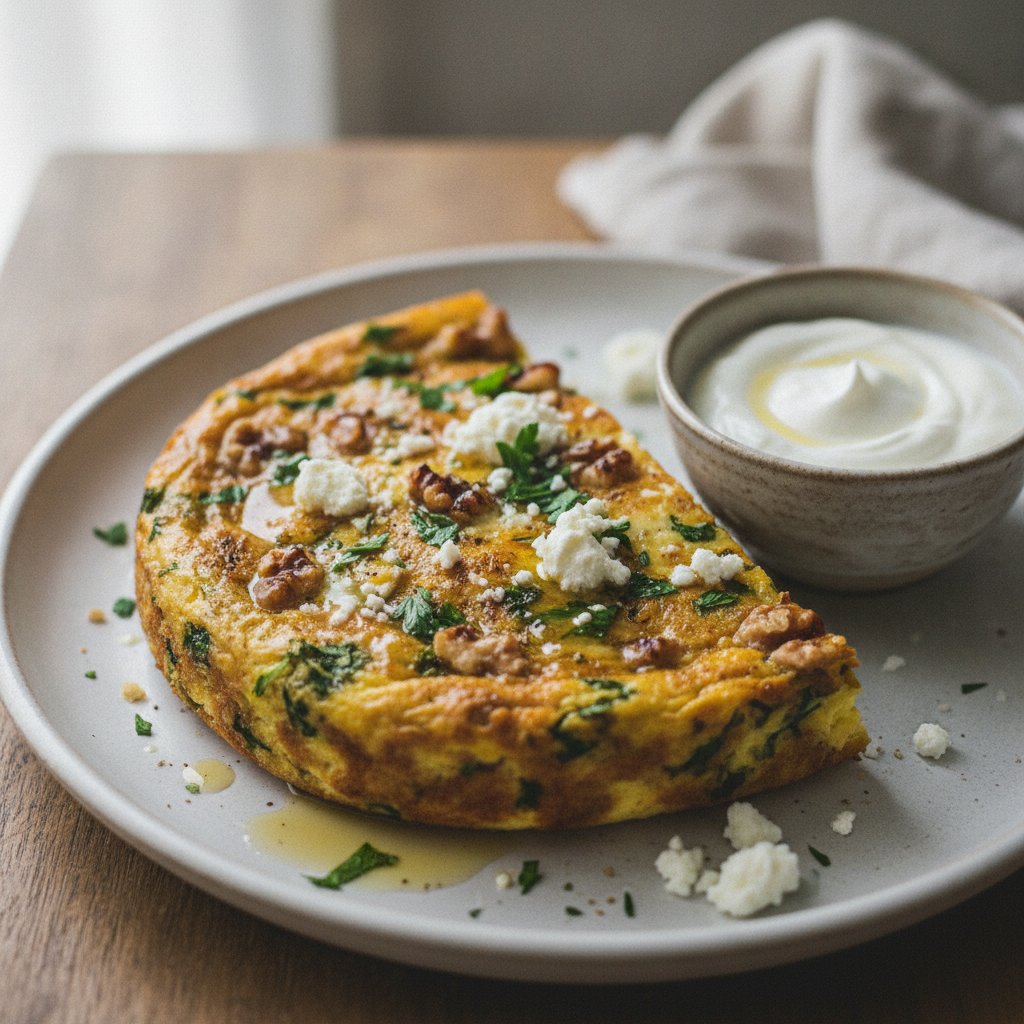 Herbed Egg and Walnut Cake (Gluten-Free)
