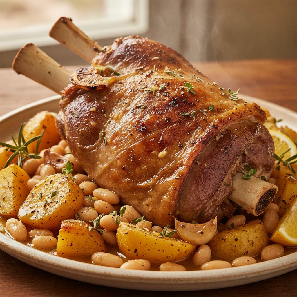 Baked Lamb Shoulder with Potatoes (High-Protein)
