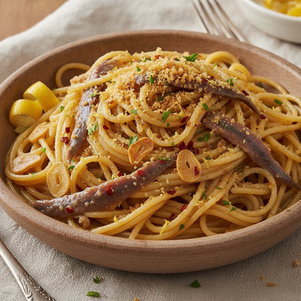 Anchovy and Garlic Noodles
