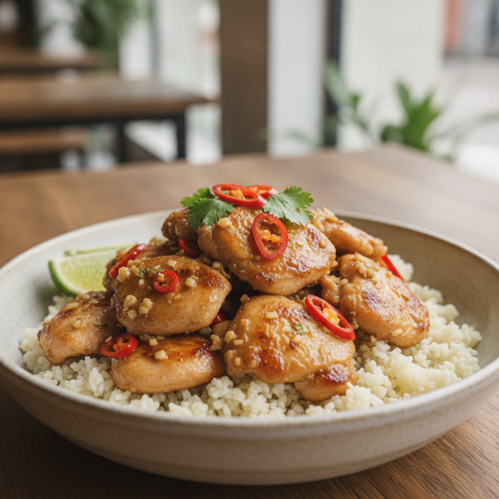 Stir Fried Chicken With Lemongrass And Chili (Keto)