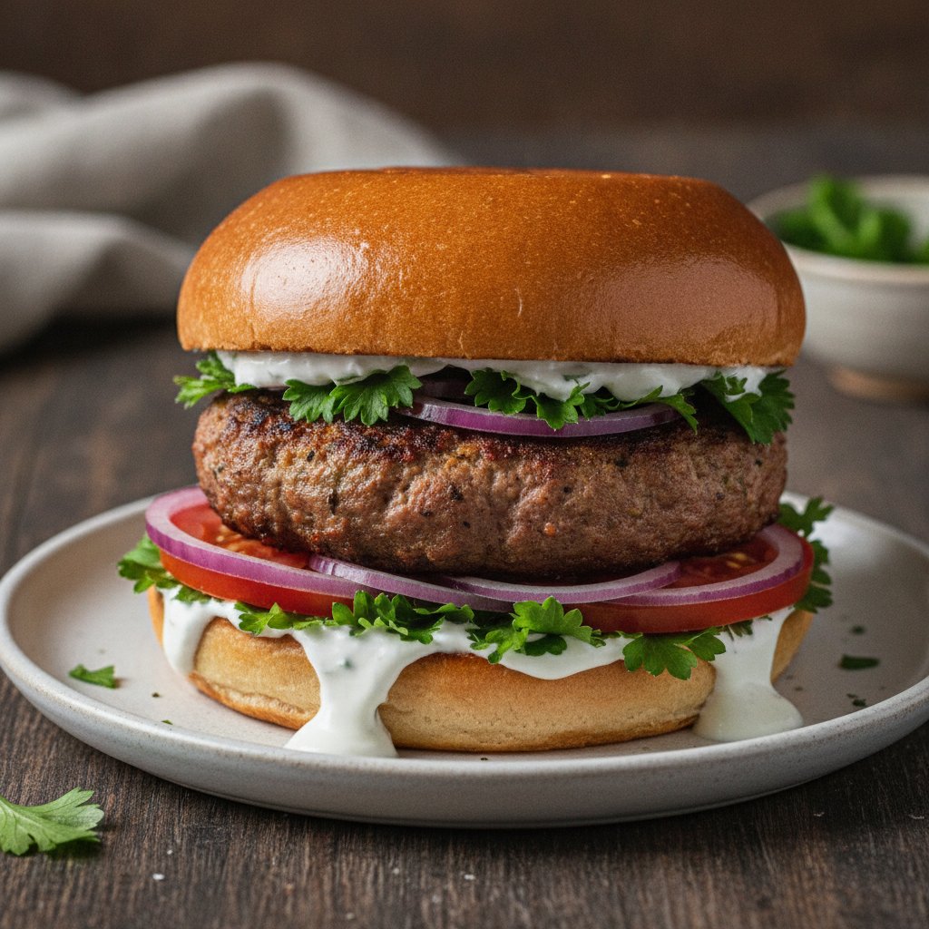 Lamb Kebab Burger