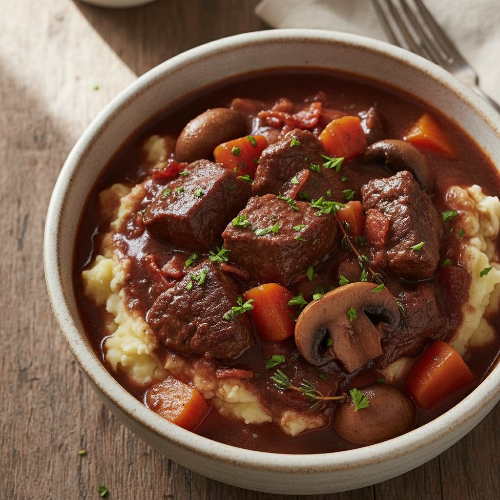 Baked Beef and Red Wine Stew (Gluten-Free)
