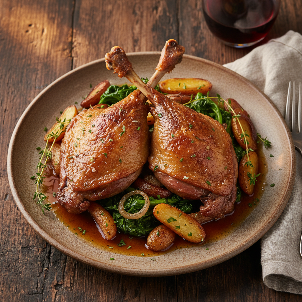 Slow-Roasted Tender Duck Legs — Duck Confit