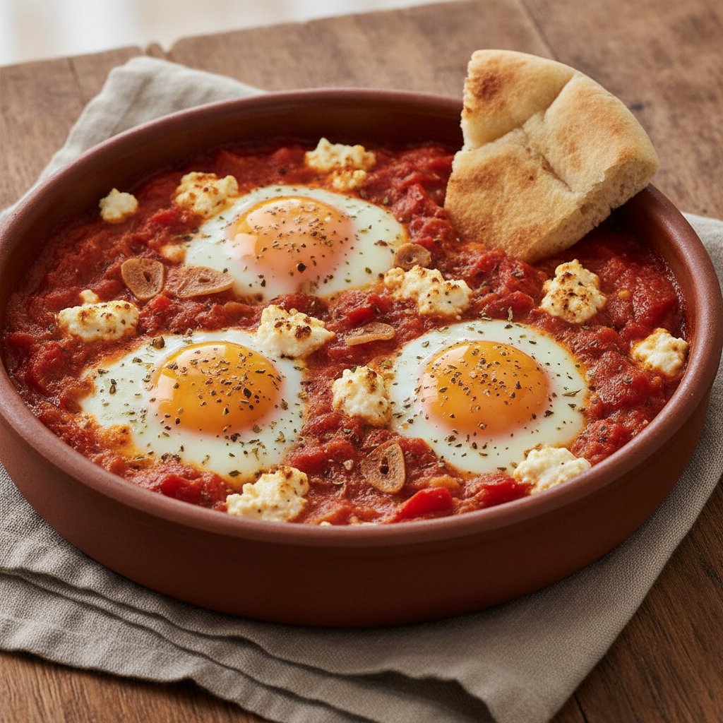Feta Cheese Baked Eggs (High-Protein)