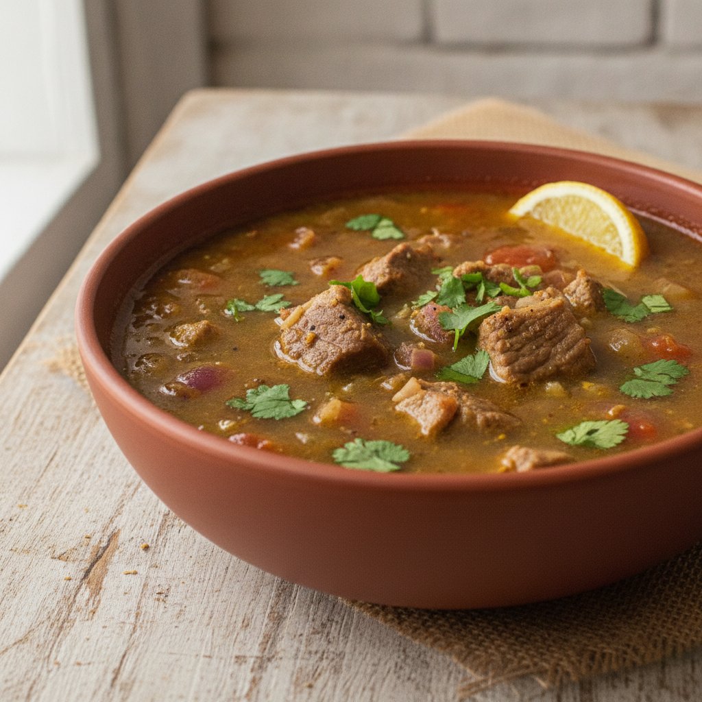 Spiced Lamb Soup (Low-Calorie)