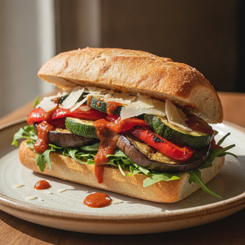 Spanish Roasted Vegetable Sandwich