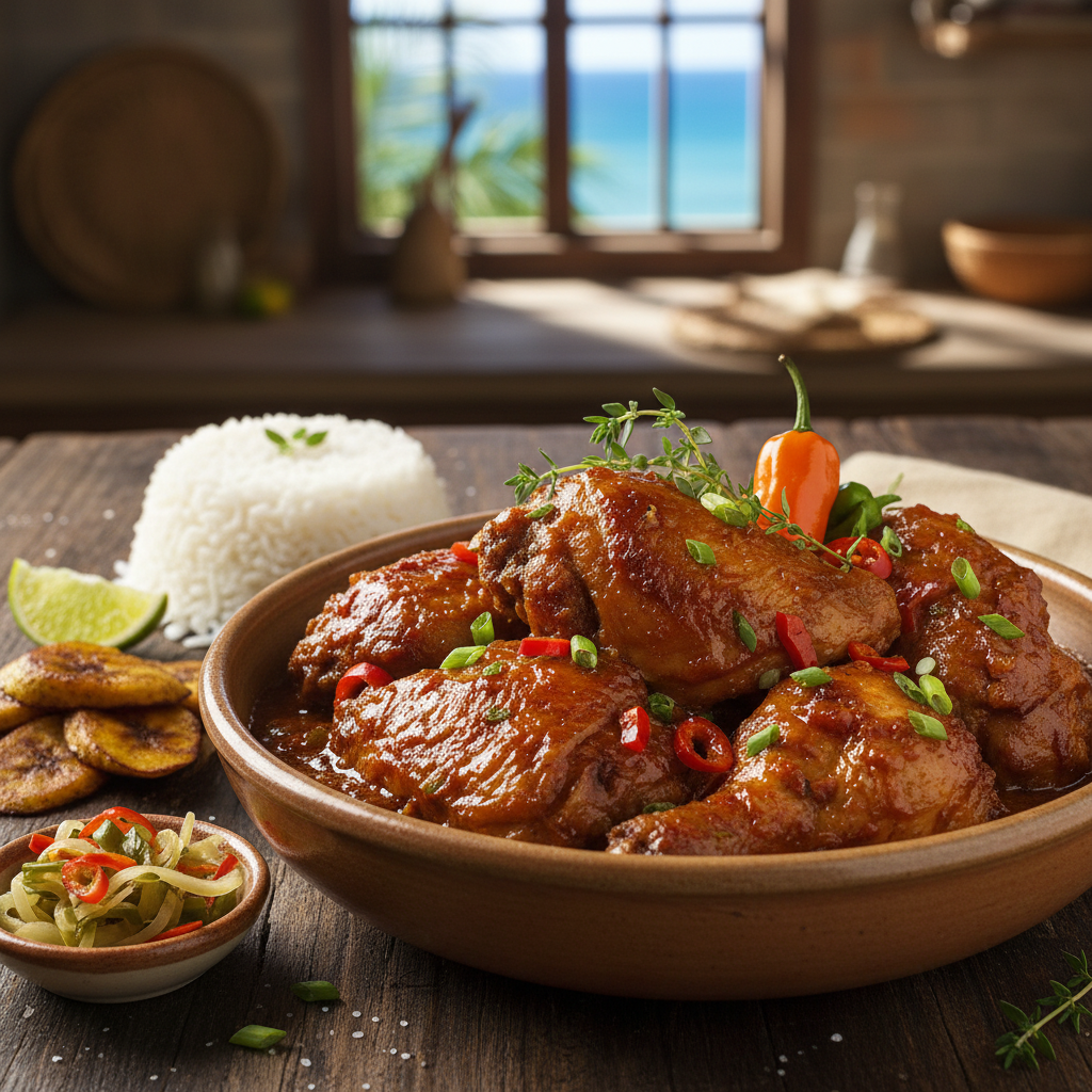 Caribbean Brown Stew Chicken